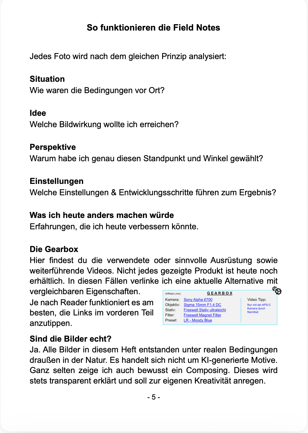 FIELD NOTES - Landschaft Vol.1 | Warum ein Bild wirkt - und wie es entsteht