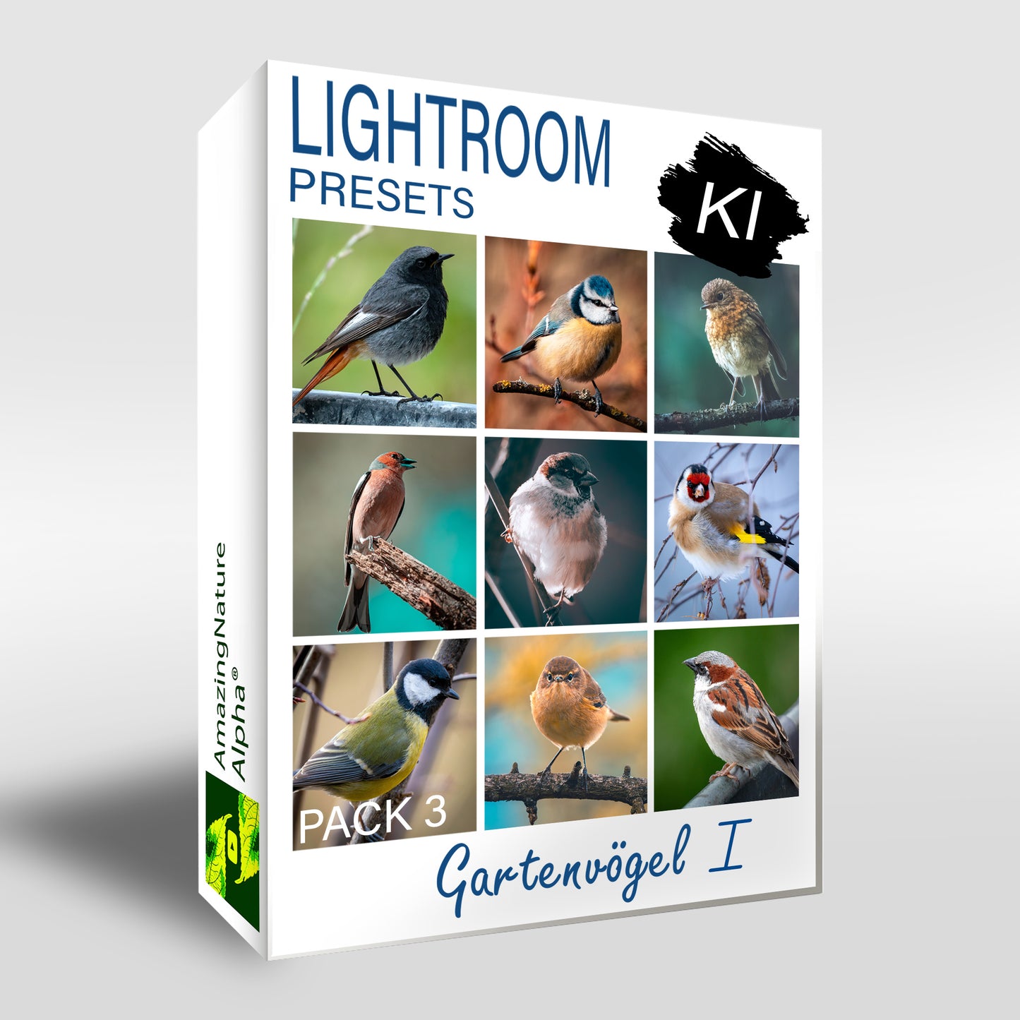 Lightroom Presets Pack 3 KI | 25 stk. | Gartenvögel